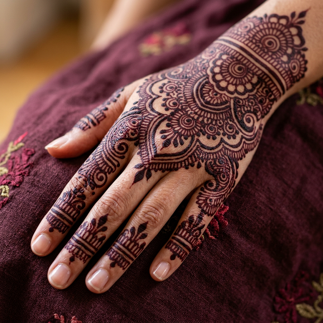 Day 2 Deep Maroon Stain