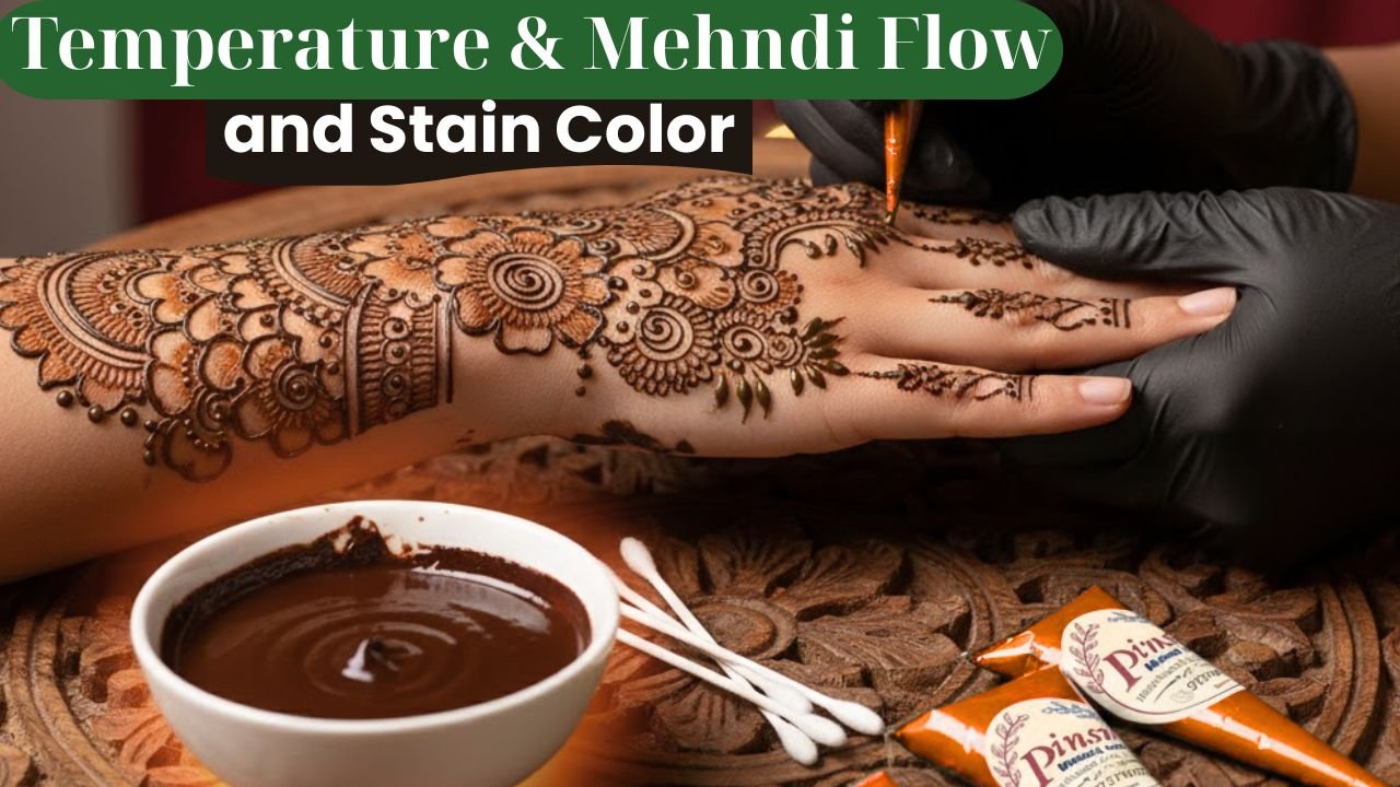 How Temperature Controls Mehndi Paste Quality, Flow, and Stain Color