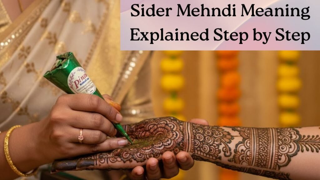 Sider Mehndi Meaning Explained Step by Step