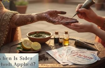 When Is Sider Mehndi Applied?
