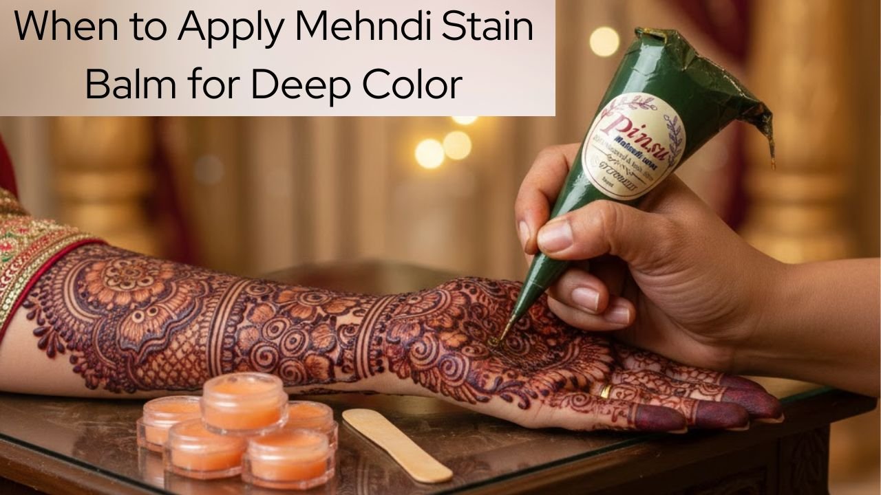 When to Apply Mehndi Stain Balm for Deep Color