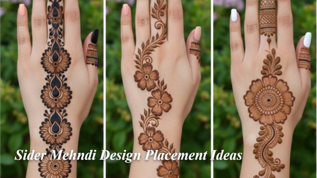 Current image: Sider Mehndi Design Placement Ideas