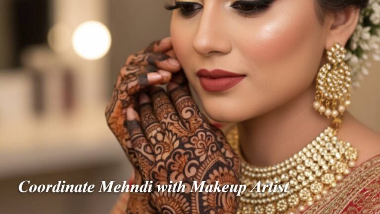 Coordinate Mehndi with Makeup Artist