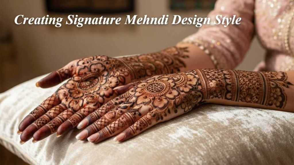 Current image: Creating Signature Mehndi Design Style