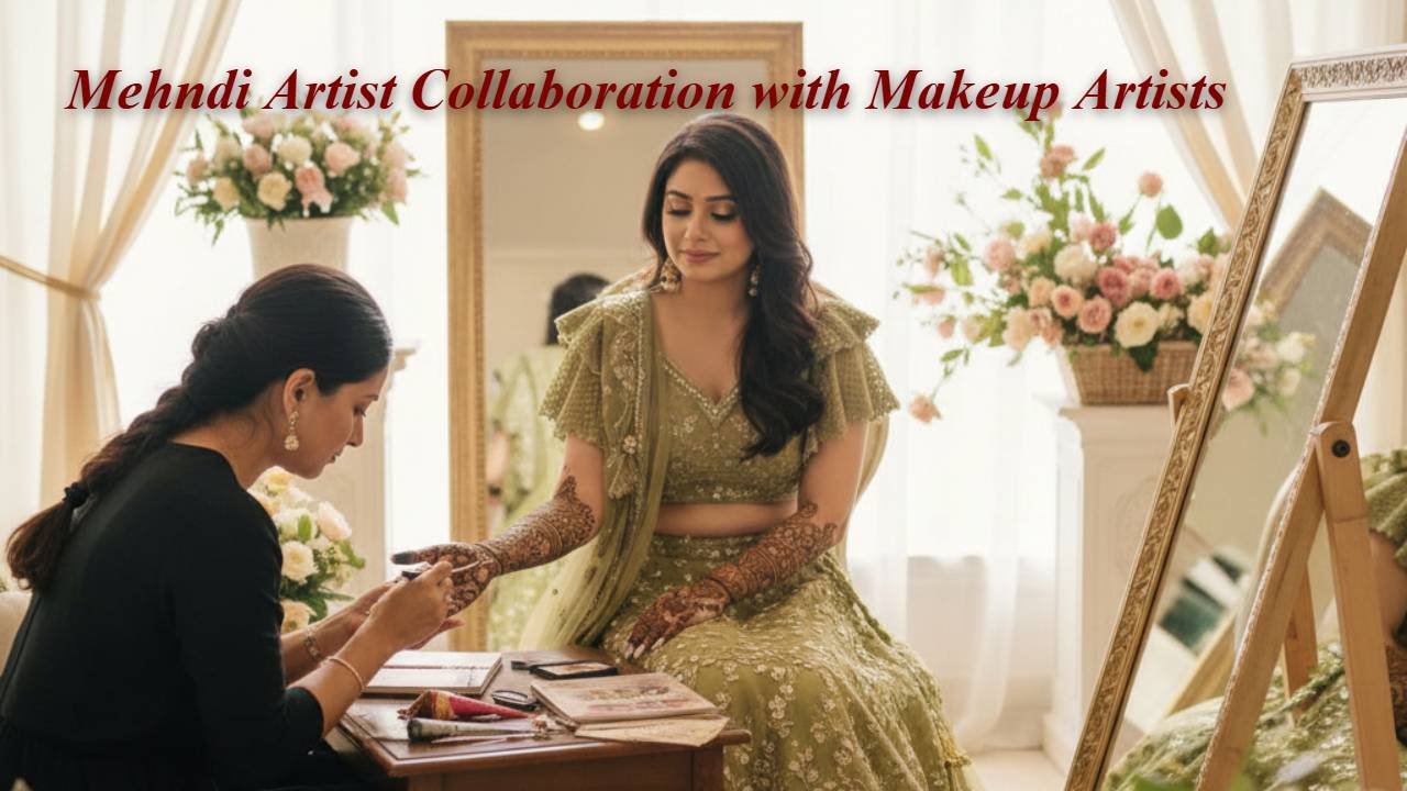 Mehndi Artist Collaboration with Makeup Artists