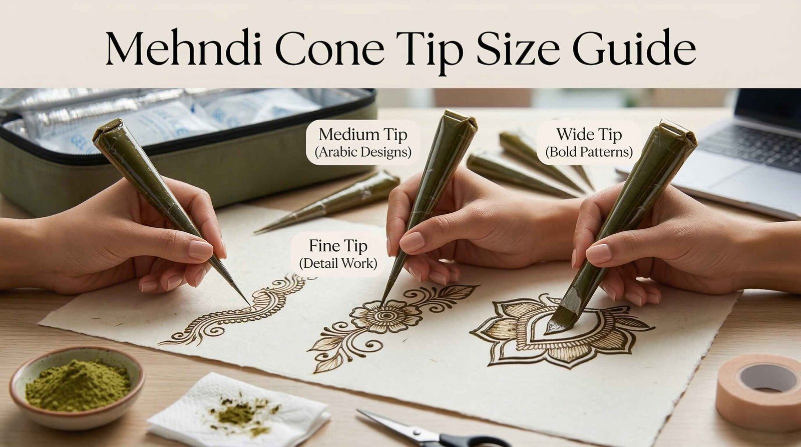 Mehndi Cone Tip Size Guide - Powerful Secrets for Perfect Lines