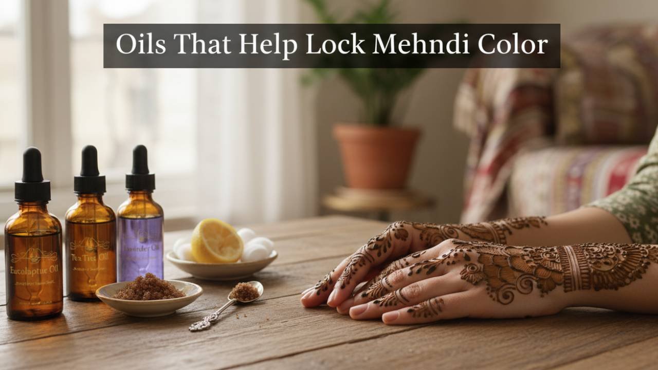 Oils That Help Lock Mehndi Color
