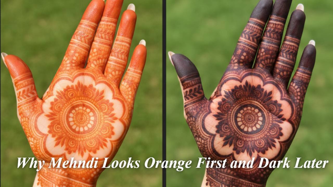 Why Mehndi Looks Orange First and Dark Later