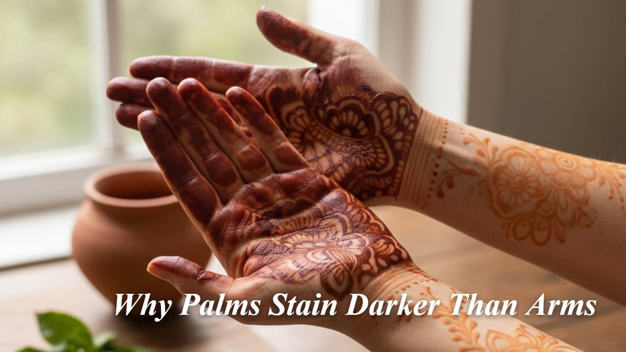 Why Palms Stain Darker Than Arms