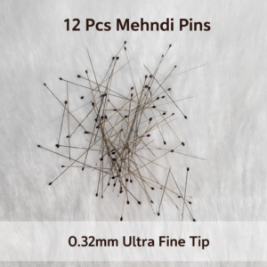 12 Pcs Mehndi Pins 0.32mm