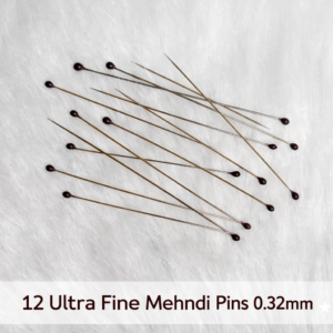 12 Pcs Mehndi Pins 0.32mm