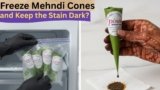 The Deep Freeze Secret: Can You Freeze Mehndi Cones and Keep the Stain Dark?