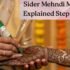 When Is Sider Mehndi Applied? Bridal Henna Timing Guide