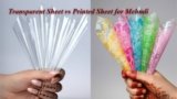 Transparent Sheet vs Printed Sheet for Mehndi – Which Performs Better?